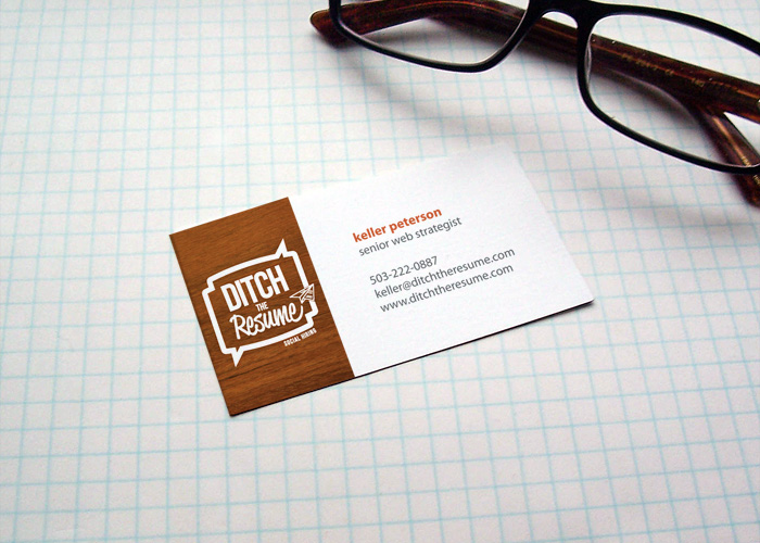 Ditch The Resume business card